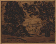 St G 297
<br/>
Landschap met stadsgezicht
<br/>
<em>Delaunay, Alfred</em>